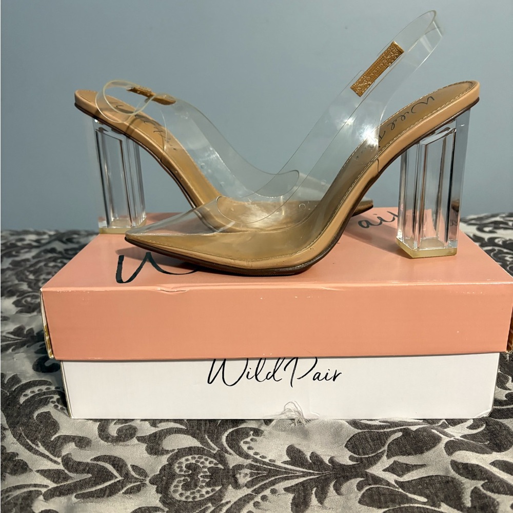 Wild Pair Transparent Women's Heels - Picture 2 of 4